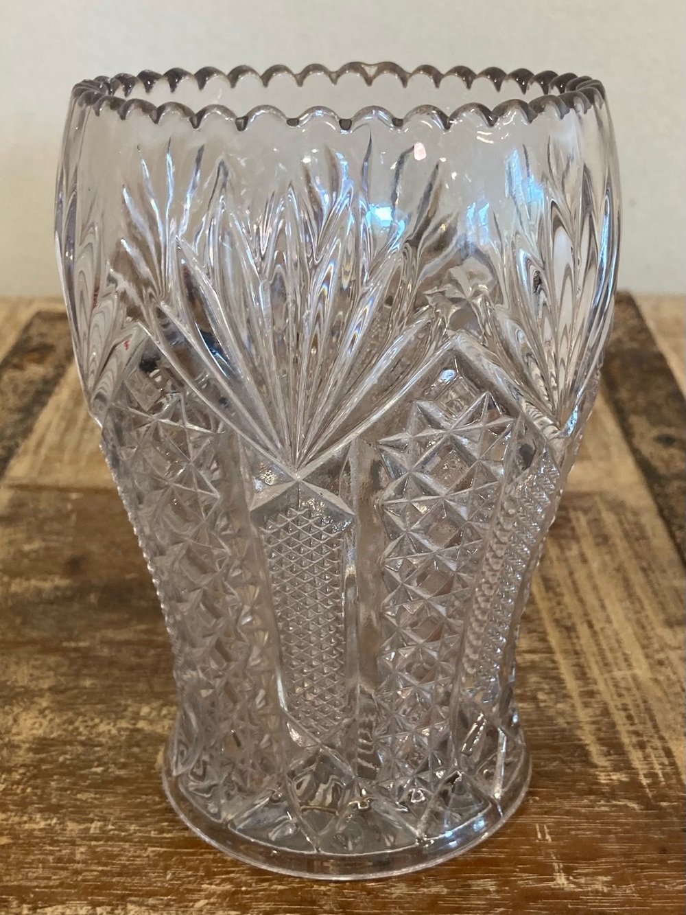 Pressed Glass U.S. Glass Co Panama Celery Server / Spooner - Picture 8 of 15